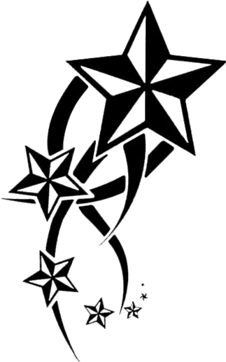 Star Tattoo Png Free Download - Star Tattoo Black And White, Transparent - Transparent PNG Free Download | PNGio