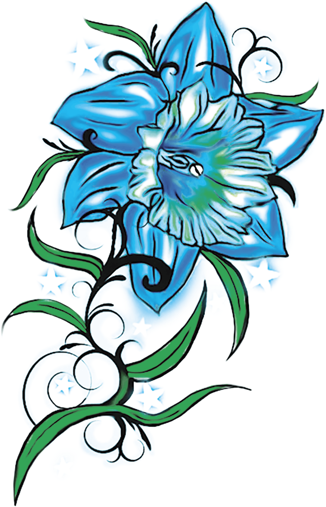 Transparent Blue Frog Png - Daffodils Tattoos Designs, Png Download - Transparent PNG Free Download | PNGio