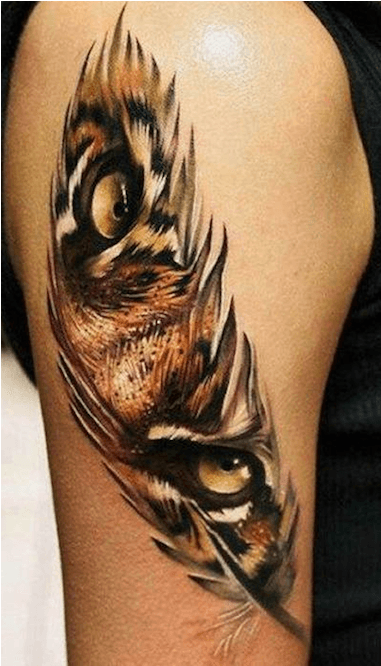Feather Tiger Tattoo, HD Png Download - Transparent PNG Free Download | PNGio
