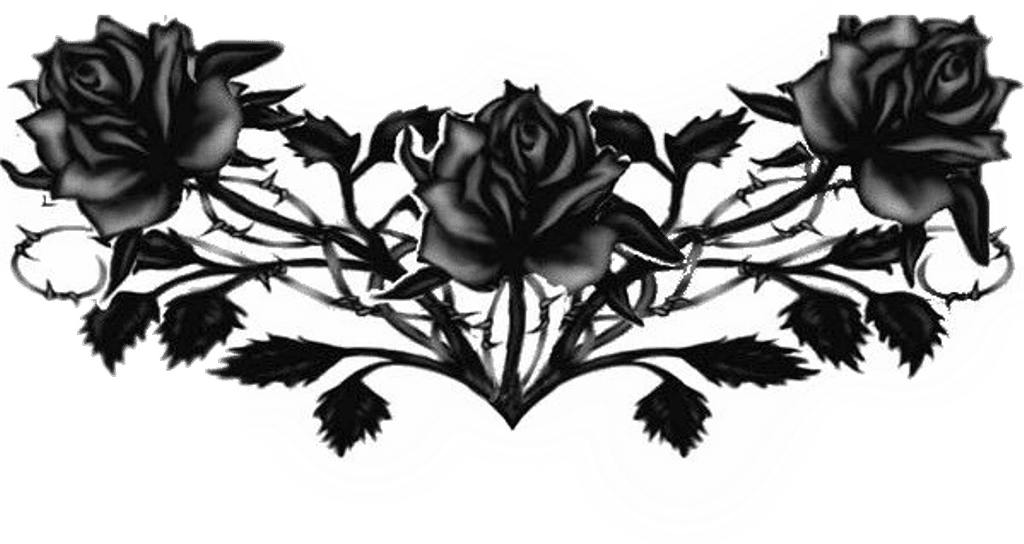 #rosasnegras #tatto #tatuajes #tumblr - Transparent Neck Tattoo Png, Png Download - Transparent PNG Free Download | PNGio