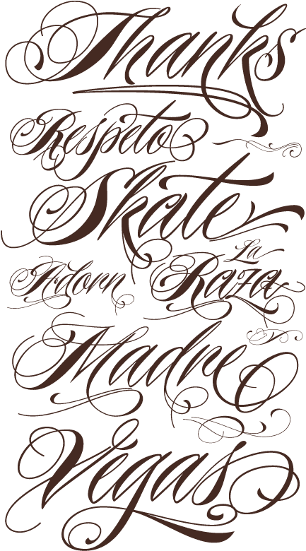 Tattoo Lettering Fonts, HD Png Download - Transparent PNG Free Download | PNGio