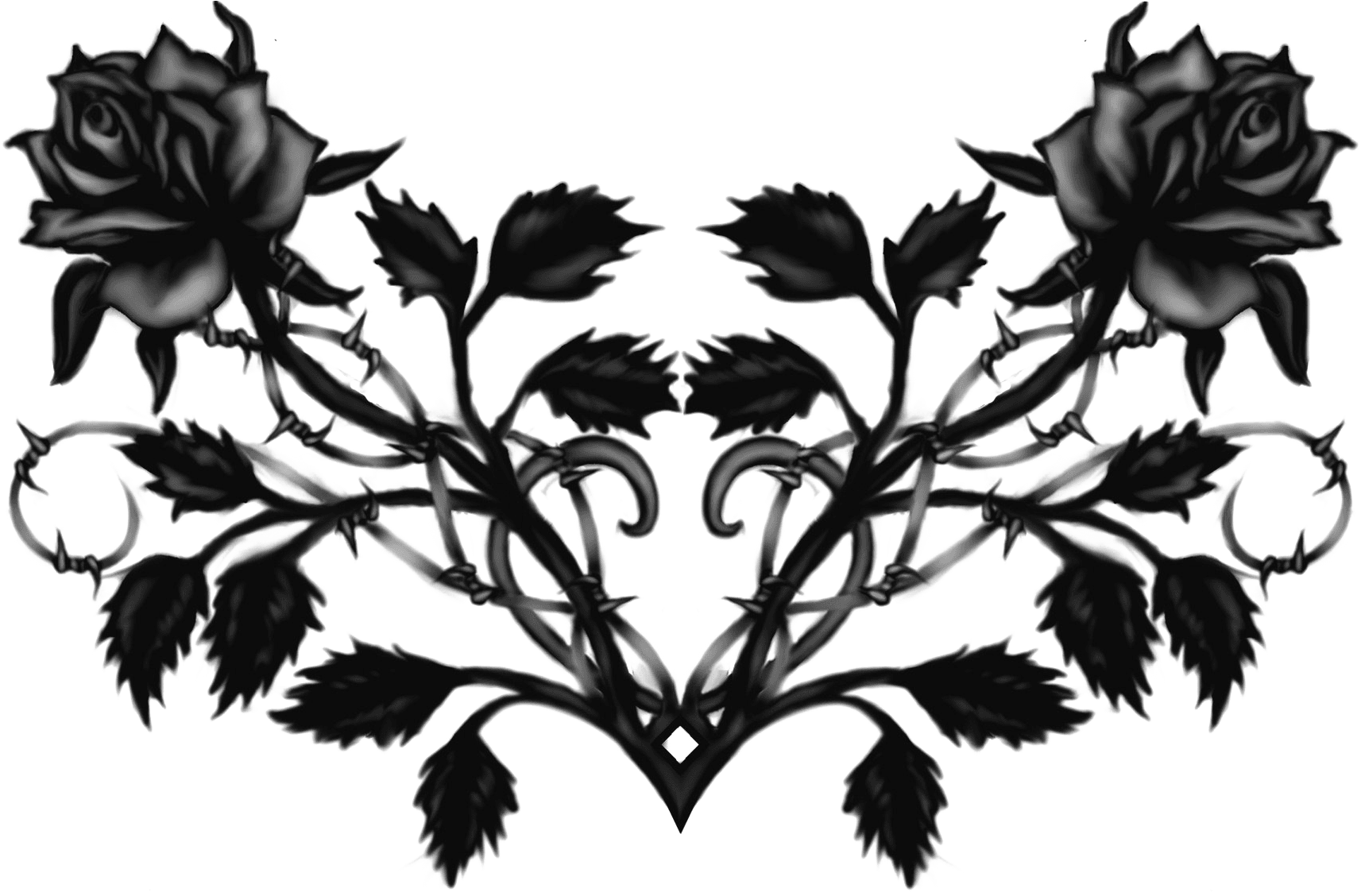 Goth Tattoo Png Free Download - Transparent Black Roses, Png Download - Transparent PNG Free Download | PNGio