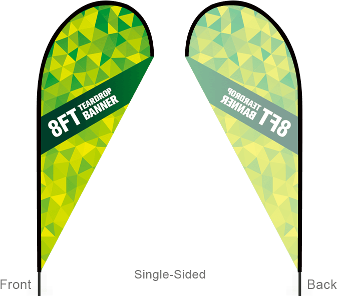 8ft Teardrop Flag With Ground Stake - Tear Drop Flag Png, Transparent - Transparent PNG Free Download | PNGio