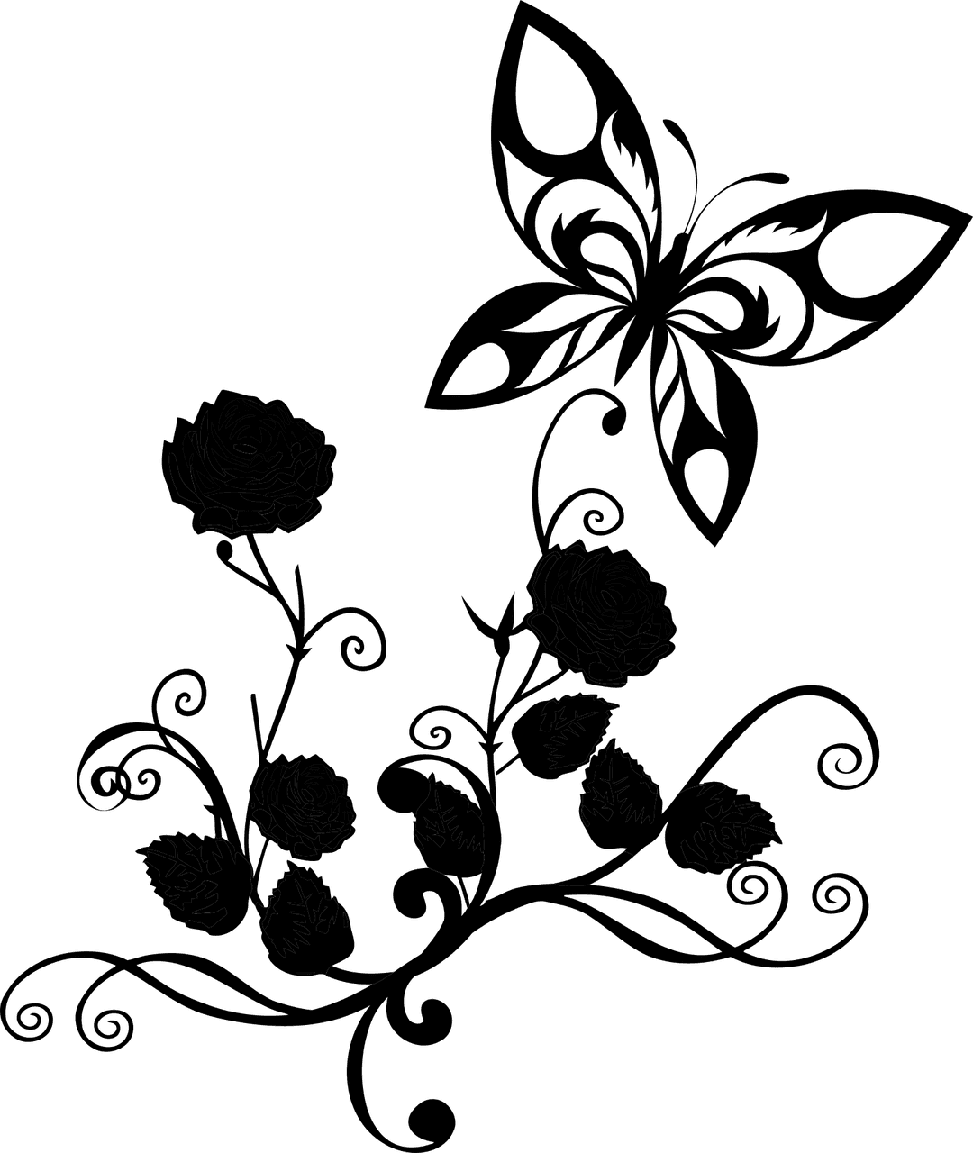Transparent Black Flower Clipart, HD Png Download - Transparent PNG Free Download | PNGio