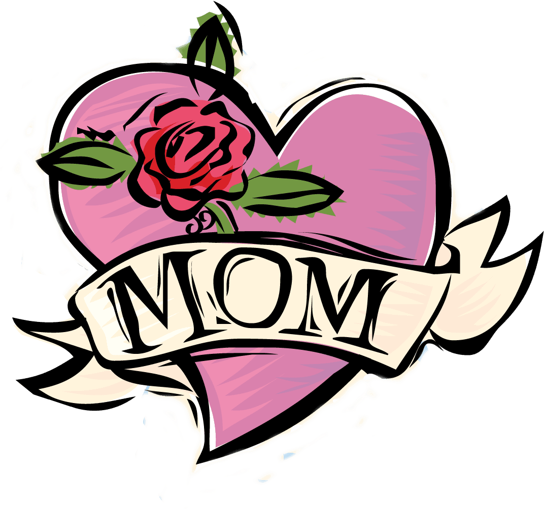 Mom Heart Tattoo Png - Mothers Day Clip Art, Transparent - Transparent PNG Free Download | PNGio
