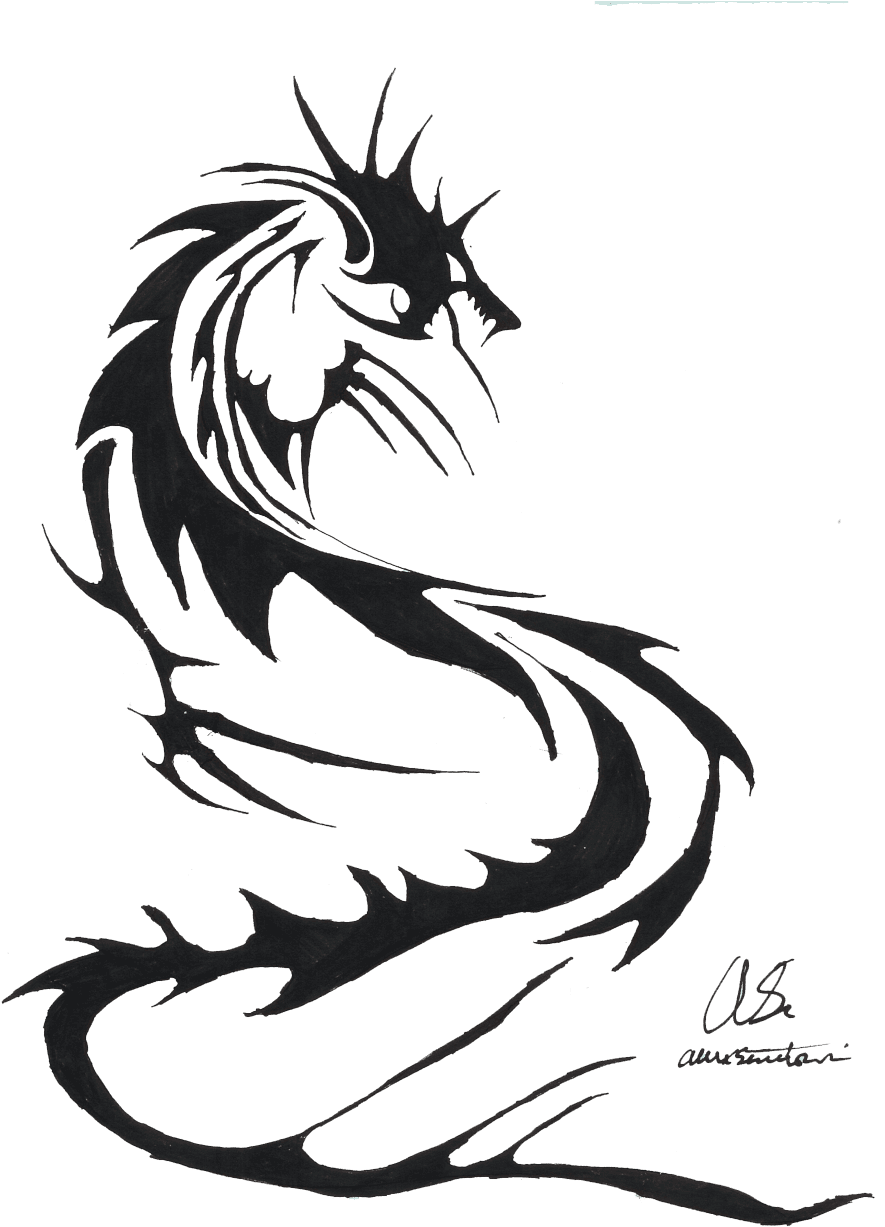 Snake Tattoo Png Transparent Images - Dragon Tattoo Png, Png Download - Transparent PNG Free Download | PNGio