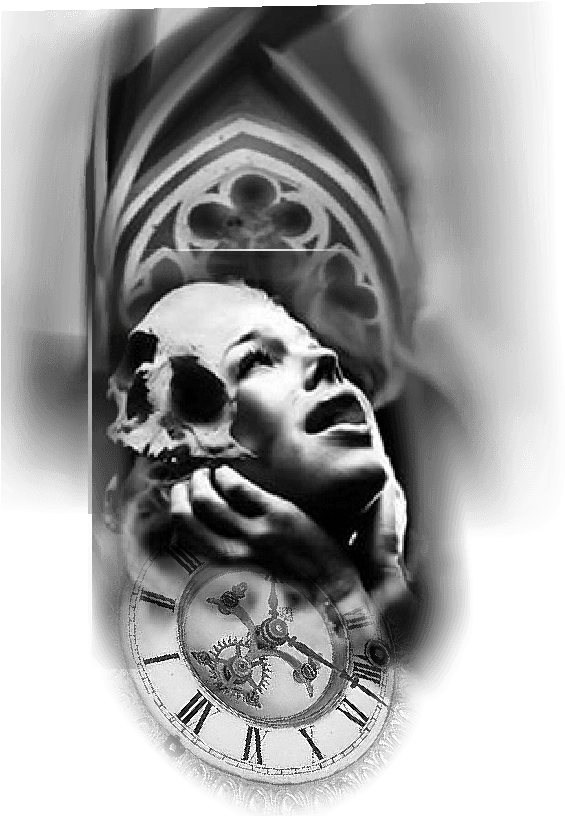 Clip Art Tattoo Design Realismo Preto - Black And Grey Rose Tattoo Flash, HD Png Download - Transparent PNG Free Download | PNGio