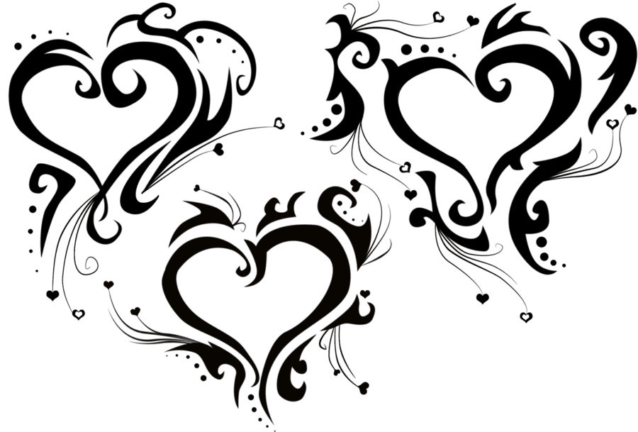 Heart Tattoo Tribe Clip Art, HD Png Download - Transparent PNG Free Download | PNGio