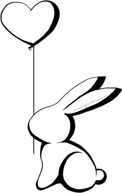 Tiger Tattoos Clipart Bunny - Bunny In Love Tattoo, HD Png Download - Transparent PNG Free Download | PNGio