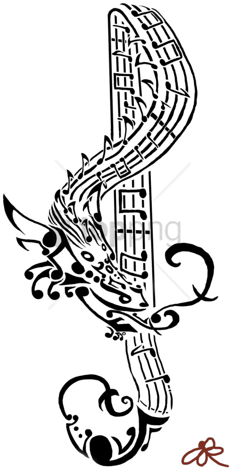 Joker Tattoo Png - Tattoo Music Png, Transparent - Transparent PNG Free Download | PNGio