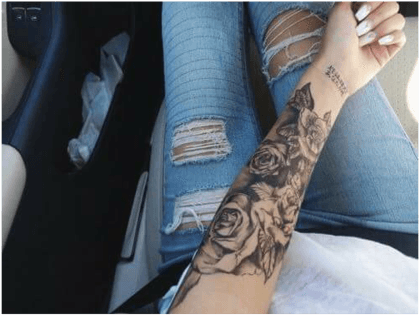 Rose Tattoo On Arm, HD Png Download - Transparent PNG Free Download | PNGio