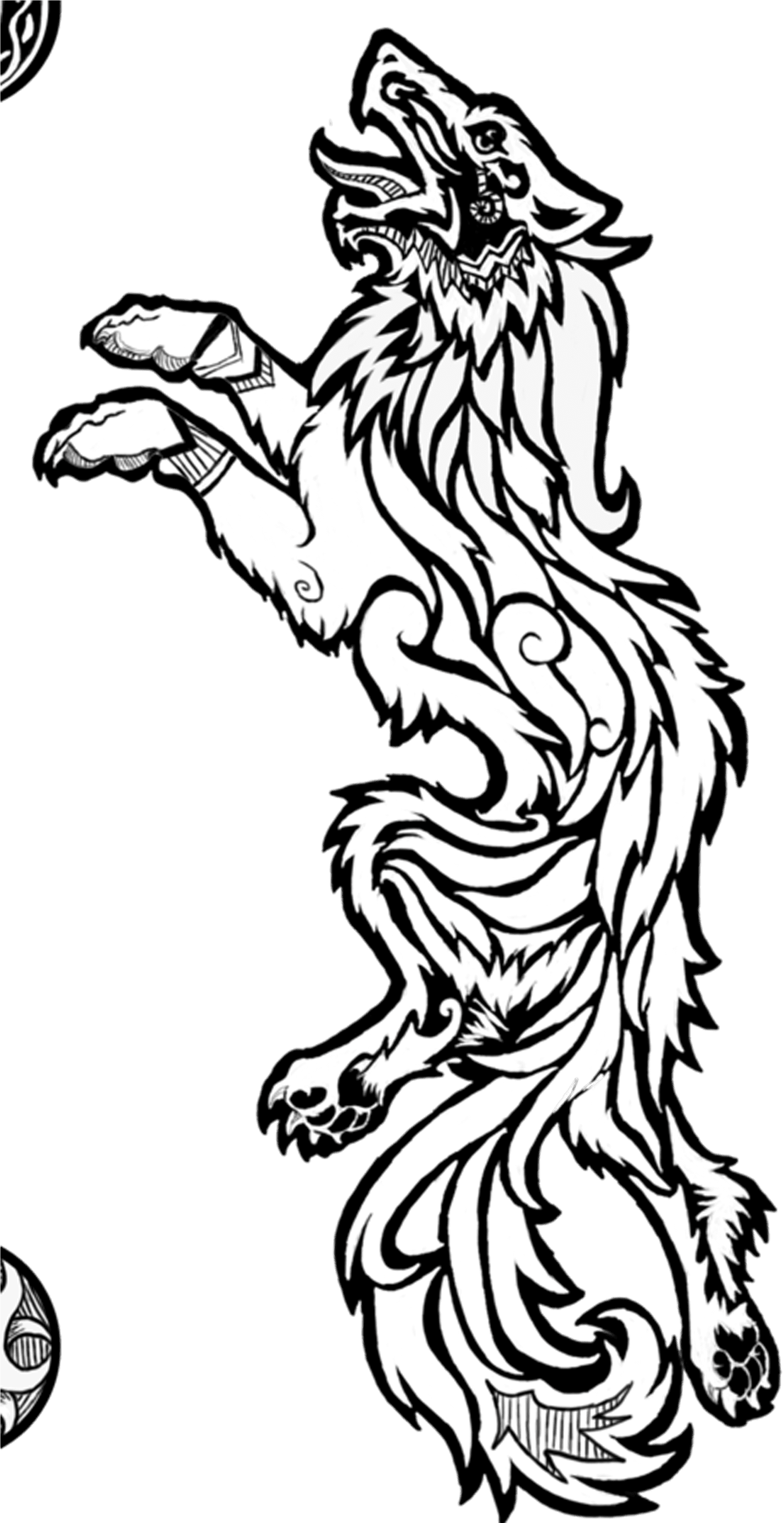 Norse Mythology Fenrir Tattoo, HD Png Download - Transparent PNG Free Download | PNGio