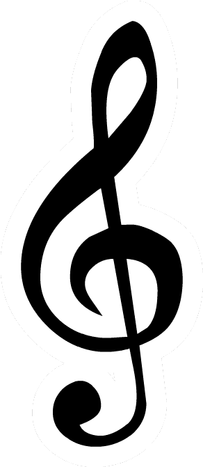 Neck Tattoo Png - Treble Clef High Res, Transparent - Transparent PNG Free Download | PNGio