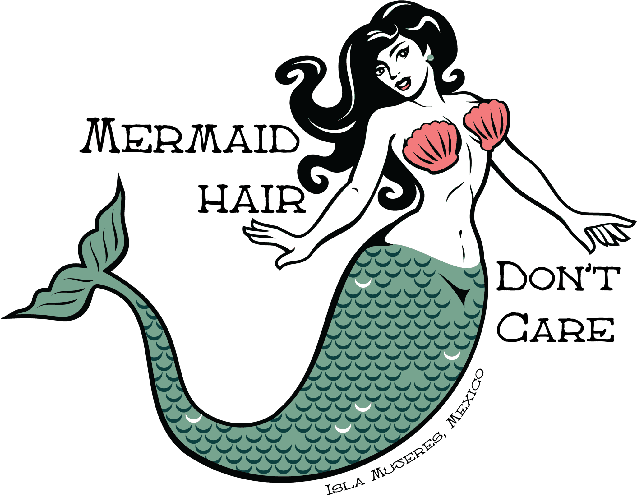 Transparent Woman Pulling Hair Out Clipart - Traditional Mermaid Tatto, HD Png Download - Transparent PNG Free Download | PNGio