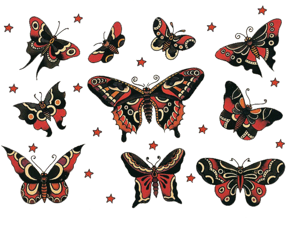 Image Result For Old School Butterfly Design, HD Png Download - Transparent PNG Free Download | PNGio