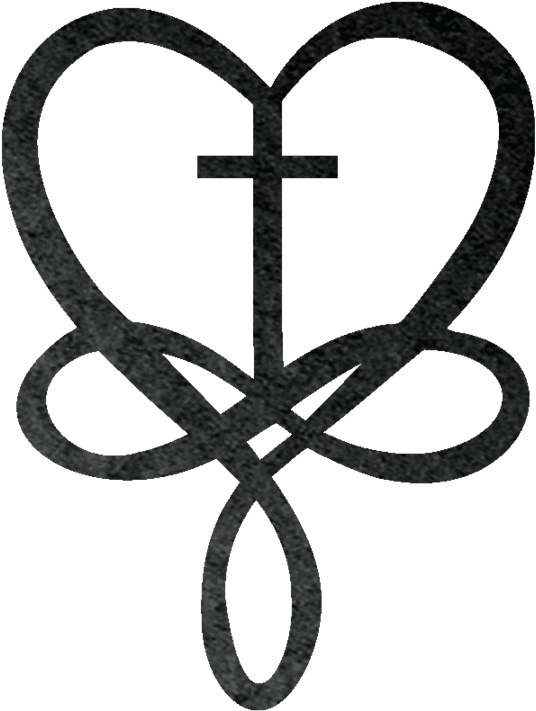 Heart Infinity Metal Wall Art - Infinity Sign With Heart And Cross, HD Png Download - Transparent PNG Free Download | PNGio