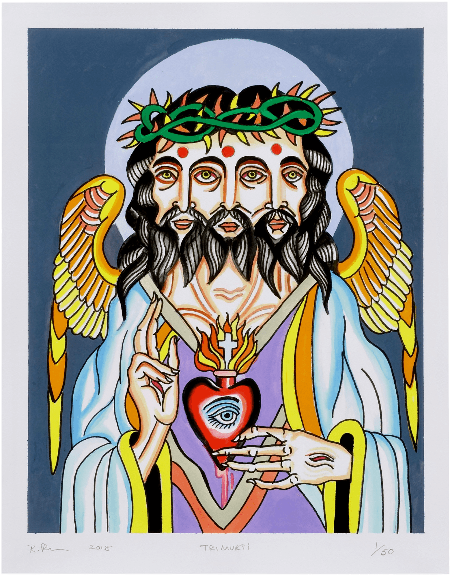 Robert Ryan Art Print Trimurti, HD Png Download - Transparent PNG Free Download | PNGio