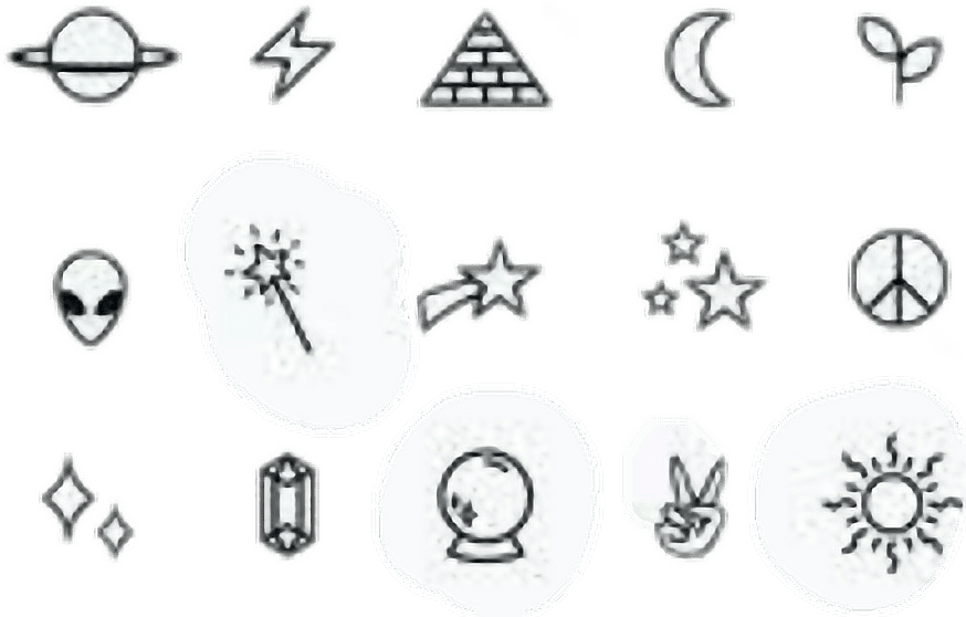 #tumblr #tattoo #galaxy - Simbolo Pompa Di Calore, HD Png Download - Transparent PNG Free Download | PNGio