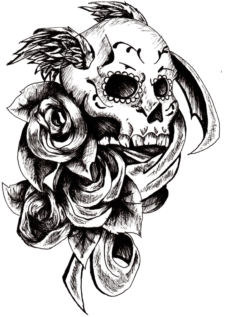 Transparent Skull Tattoo Clipart - Skull Tattoo Png, Png Download - Transparent PNG Free Download | PNGio