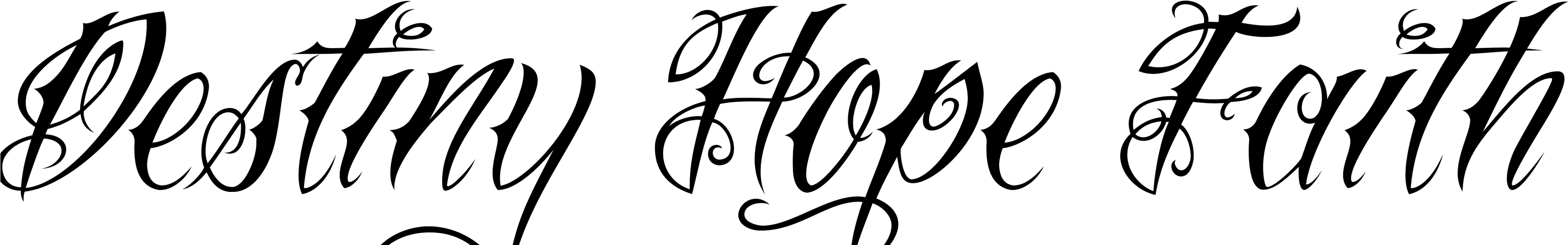 Clip Art Destiny Tattoo Designs Ideas - Tattoo Faith And Hope, HD Png Download - Transparent PNG Free Download | PNGio