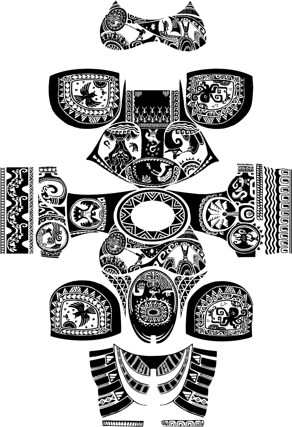 Maui Old School Mui The Walt Disney Company - Maui Tattoos Disney, HD Png Download - Transparent PNG Free Download | PNGio