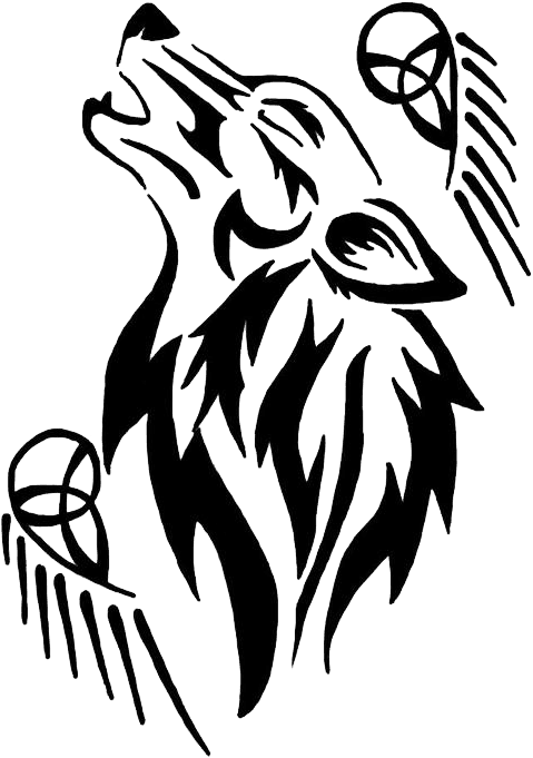 Tatoo Gray Wolf Tattoo Free Clipart Hd Clipart - Wolf Tattoo Png Transparent, Png Download - Transparent PNG Free Download | PNGio