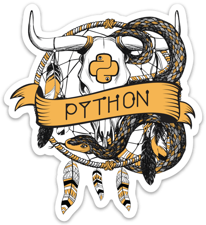 Transparent Python Clipart - Bull Skull And Snake Tattoo, HD Png Download - Transparent PNG Free Download | PNGio