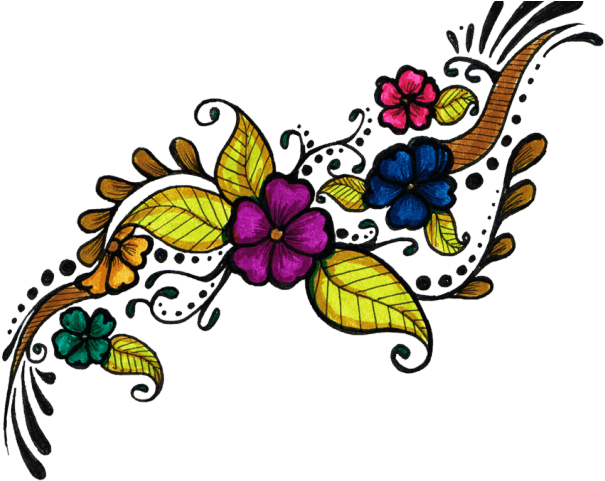 Babys Breath Clipart Tattoo - Colour Full Tattoo Png, Transparent - Transparent PNG Free Download | PNGio