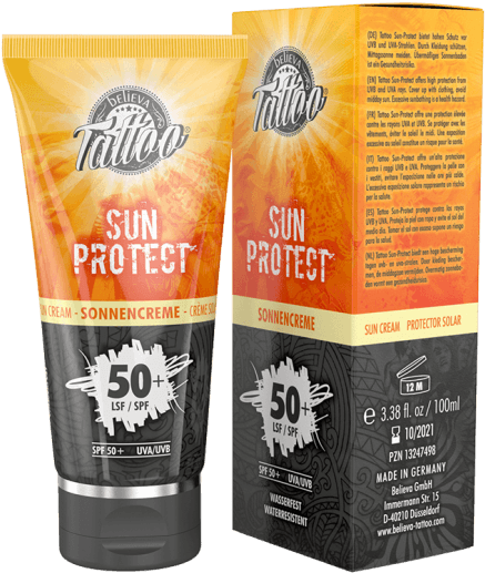 Tattoo Sunprotect 100 Ml - Believa Tattoo Sun Protect, HD Png Download - Transparent PNG Free Download | PNGio