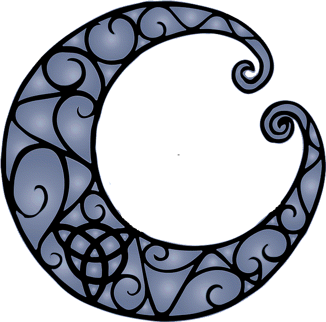 Wiccan Crescent Moon Tattoo Clipart , Png Download - Wiccan Tattoo Designs, Transparent - Transparent PNG Free Download | PNGio