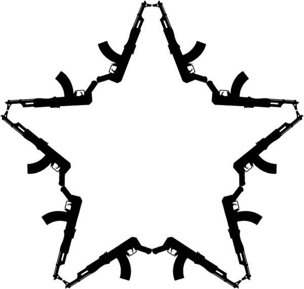 Ak 47 Star Tattoo Clipart , Png Download - Ak 47 Star Tattoos, Transparent - Transparent PNG Free Download | PNGio