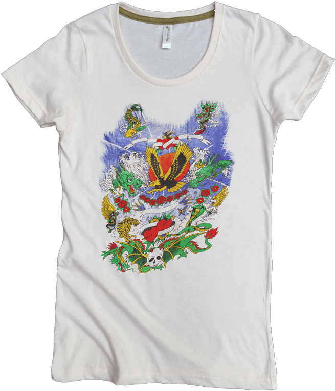 Transparent Koi Fish Tattoo Png - Heart Monarchs T Shirt, Png Download - Transparent PNG Free Download | PNGio