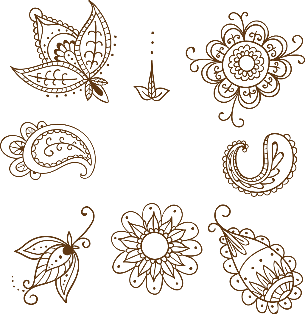 #mehndi #pattern #tattoo #mandala #print #design #henna - Henna Tattoo Pattern Png, Transparent - Transparent PNG Free Download | PNGio