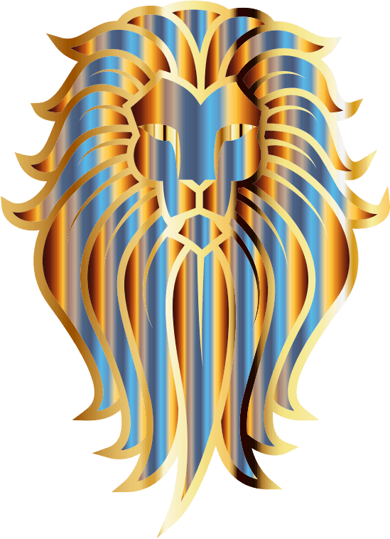Chromatic Lion Face Tattoo No Background - Face Tattoo, HD Png Download - Transparent PNG Free Download | PNGio