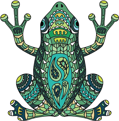 Australian Green Tree Frog Tattoo Blue Poison Dart - Frog Tattoo, HD Png Download - Transparent PNG Free Download | PNGio