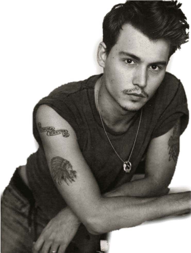 Young Johnny Depp Tattoos , Png Download - Johnny Depp Young Tattoo, Transparent - Transparent PNG Free Download | PNGio