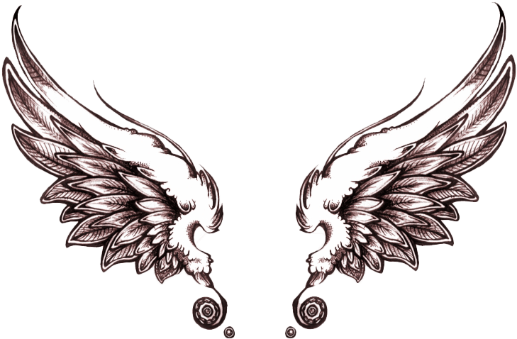 Wings Tattoo Png Image File - Danish Zehen Tattoo Design Png, Transparent - Transparent PNG Free Download | PNGio