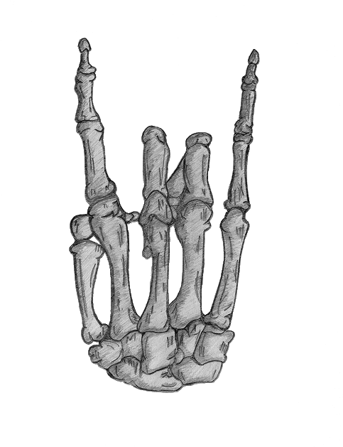 Transparent Rocks Tumblr Emoji - Heavy Metal Hand Tattoo, HD Png Download - Transparent PNG Free Download | PNGio