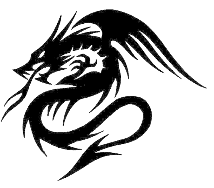Dragon Tattoo Tribal, HD Png Download - Transparent PNG Free Download | PNGio