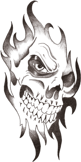 Skull Tribal Tattoo Designs, HD Png Download - Transparent PNG Free Download | PNGio