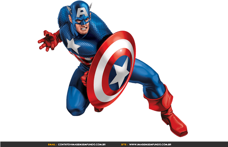 Clip Art Fundo Capitao America - Marvel Captain America Tattoo, HD Png Download - Transparent PNG Free Download | PNGio