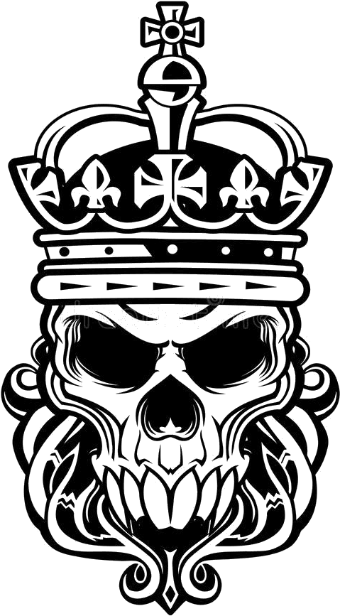 #skull #king - Uneasy Lies The Head That Wears The Crown Tattoo, HD Png Download - Transparent PNG Free Download | PNGio