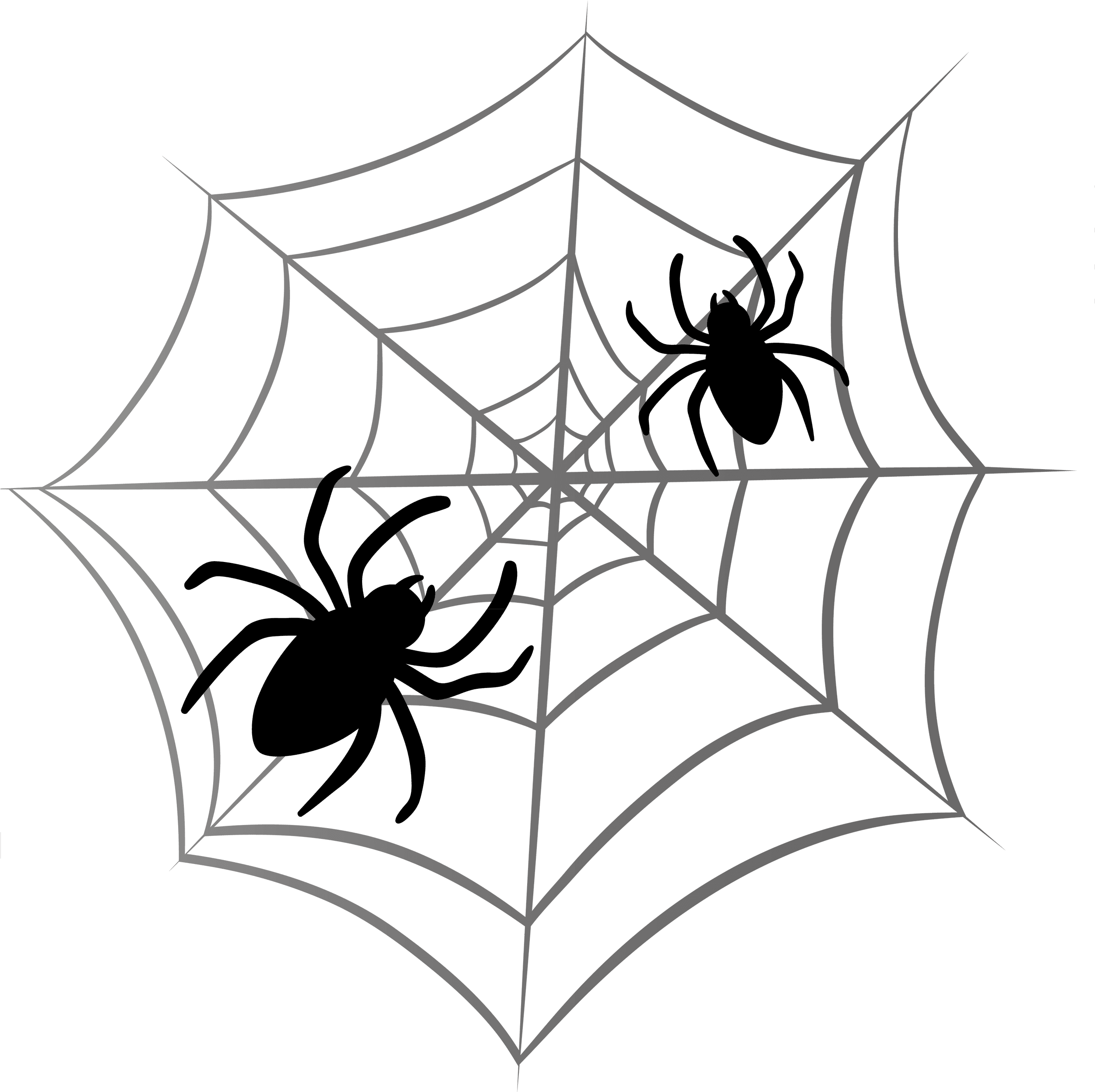 Spider Web Halloween Clip Art - Spider Web Tattoo Simple, HD Png Download - Transparent PNG Free Download | PNGio
