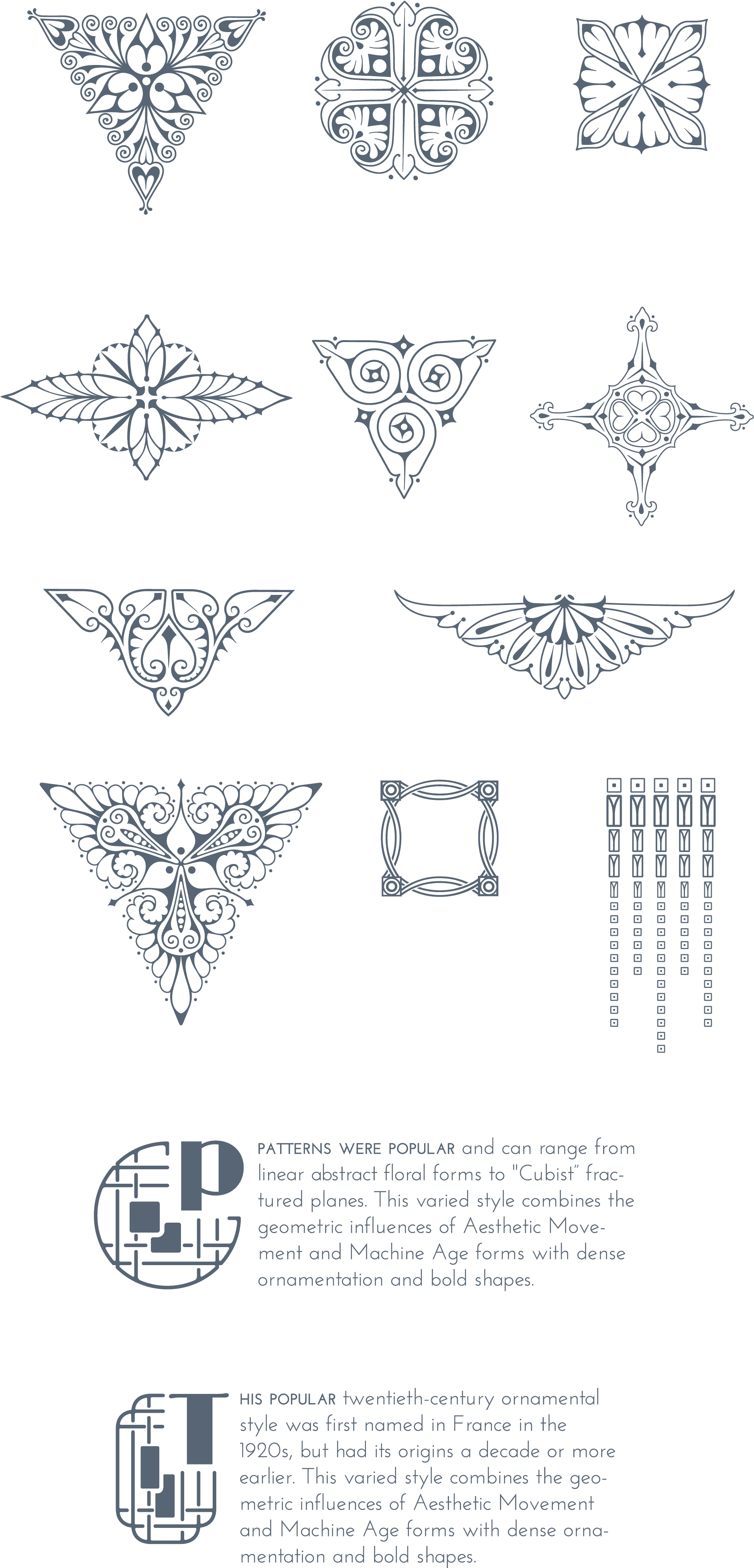 Art Deco Art Nouveau Tattoo, HD Png Download - Transparent PNG Free Download | PNGio