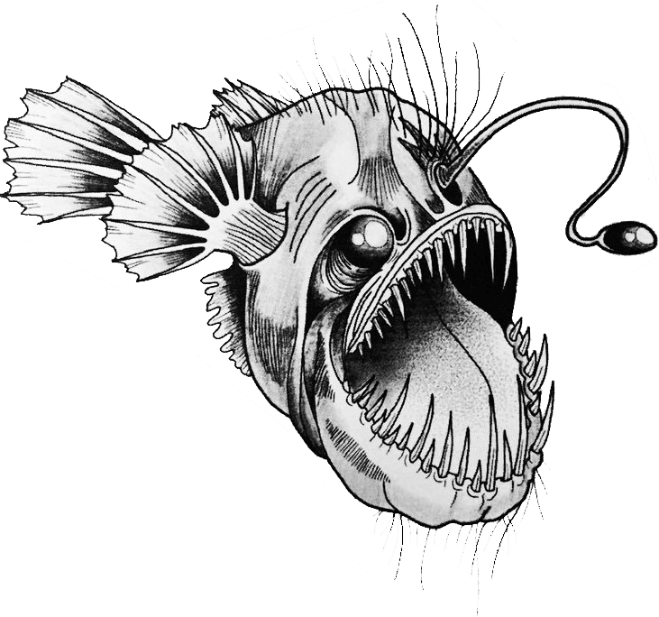 Transparent Anglerfish Png - Angler Fish Tattoo Designs, Png Download - Transparent PNG Free Download | PNGio