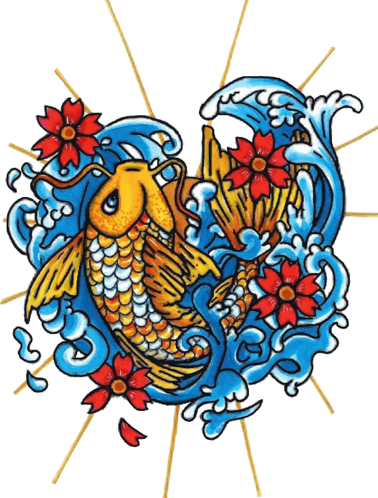 Koi Fish Tattoo Png, Transparent - Transparent PNG Free Download | PNGio