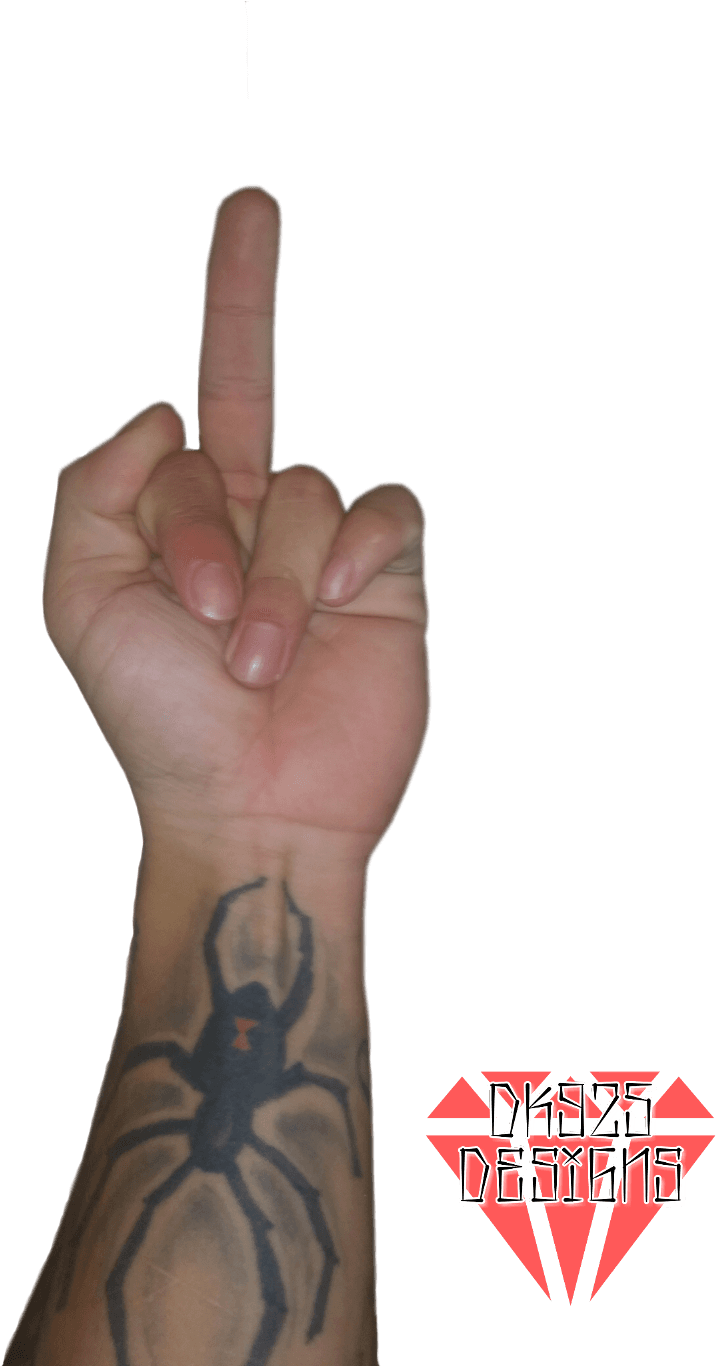 #flipoff #finger #hand #arm #dk925 #dk925designs - Flipping The Bird Png, Transparent - Transparent PNG Free Download | PNGio
