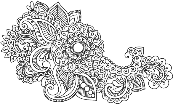 Paisley Pattern Ornament Textile Artwork Mandala Clipart - Henna Tattoo Patterns, HD Png Download - Transparent PNG Free Download | PNGio