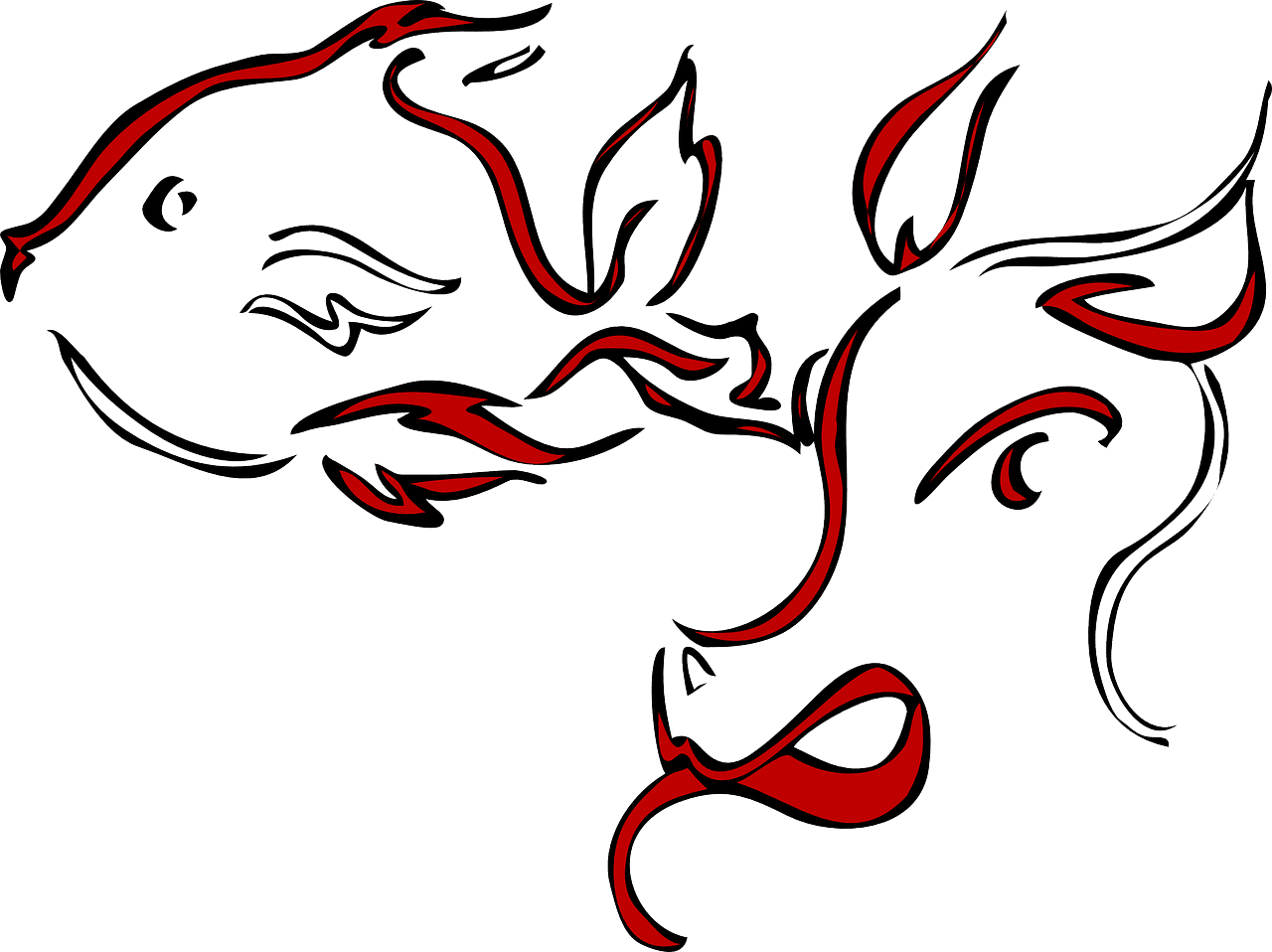 Fish Pig Animal Free Picture - Animal Tattoo Line Elements Of Art And Design Examples, HD Png Download - Transparent PNG Free Download | PNGio