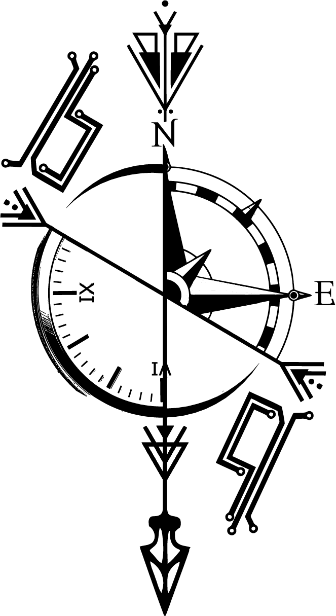 The Idea With - Compassgirl Tattoo Design, HD Png Download - Transparent PNG Free Download | PNGio